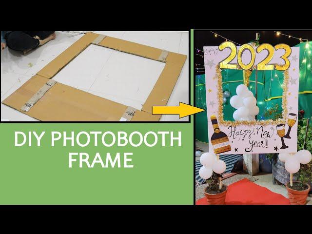 DIY Photobooth frame from old cardboard boxes | #diy frame| #photobooth