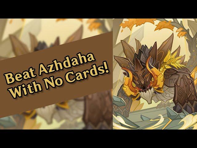 Beat Azhdaha Without Using Any Card - Genshin Impact TCG