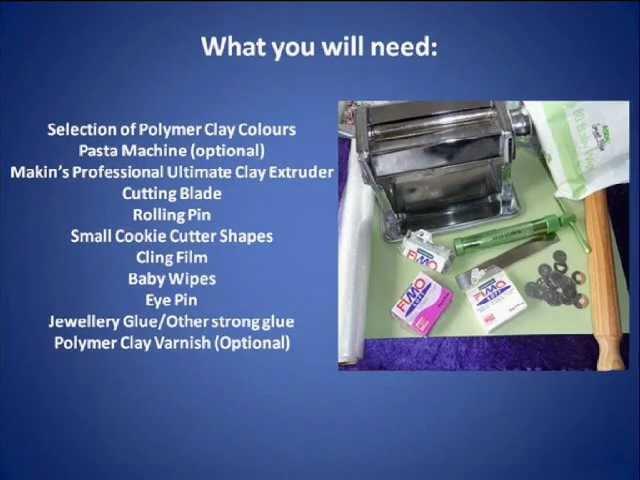 Makin's Extruder Polymer Clay Pendant Tutorial