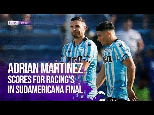  Adrian Martinez scores Racing's Second Goal in the Sudamericana final 