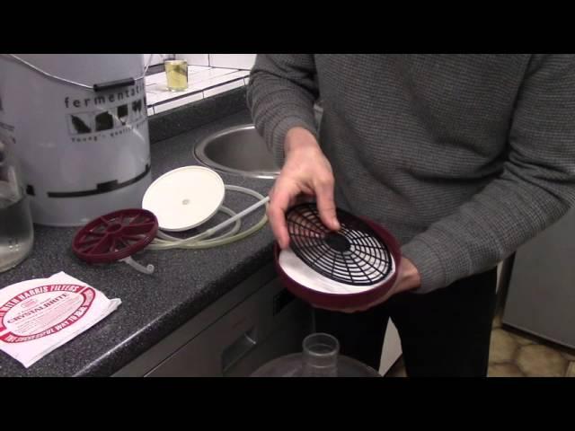 How to filter homebrew wine Using a Harris Filter Vinbrite Filter Kit