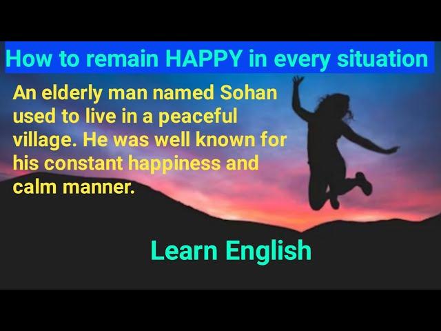 Learn English through story | Happiness | Moral story | Short English story