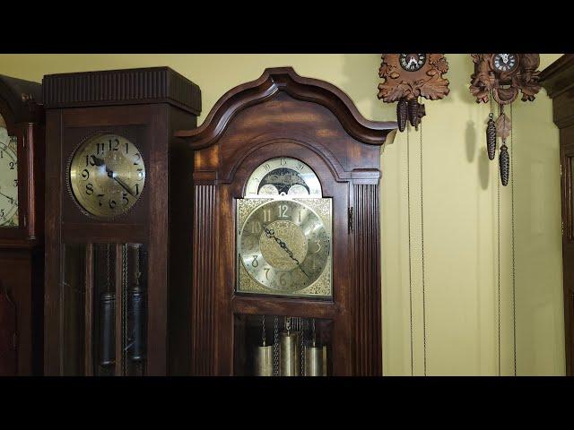 RARE Herschede Triple Chime Grandfather Clock with 1200 movement