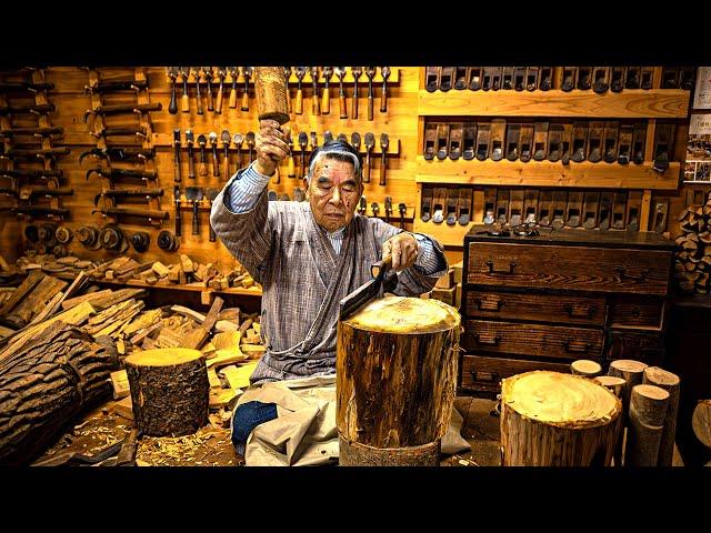 How Japanese Wooden Ladles Are Made. This 87-Year-Old Craftsman Has Hand Carved Ladles For 70 Years.