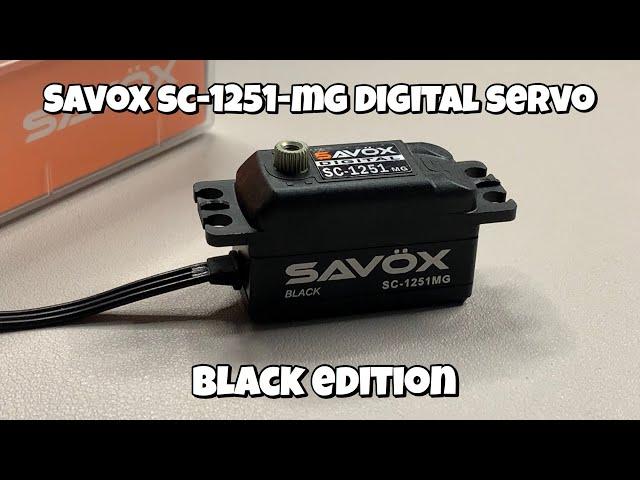 Savox SC-1251 MG - Digital Low Profile Servo (Black Edition) RC Servo - Unboxing