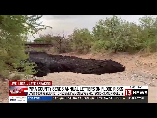 Pima County levee project underway to remove sediment from 2020 Bighorn Fire