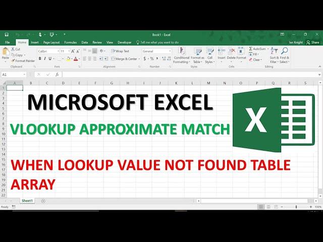 VLOOKUP APPROXIMATE MATCH IN MICROSOFT EXCEL || MICROSOFT EXCEL