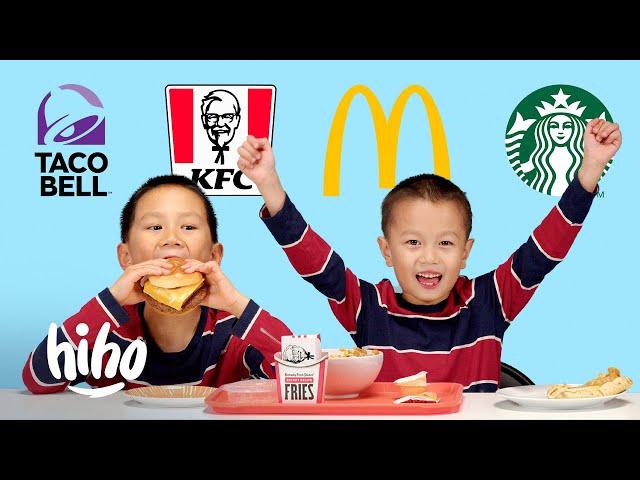 Kids Try TikTok Secret Menu Food Hacks | HiHo Kids