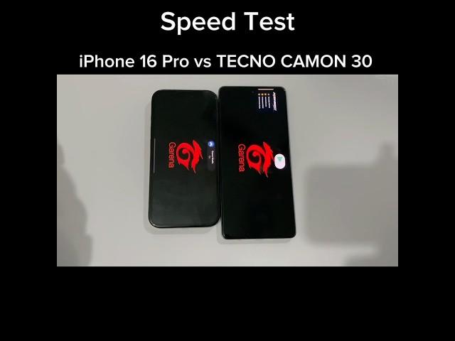 IPHONE 16 PRO VS TECNO CAMON 30 - Freefire TEST