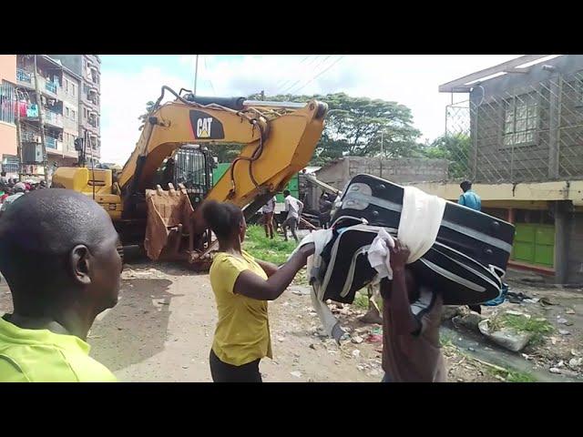 Current Situation in Nairobi as Government Demolish Houses on Riparian Land