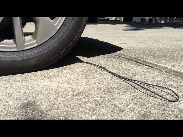 ZUS Super Duty Cable Gets Crushed by a Car