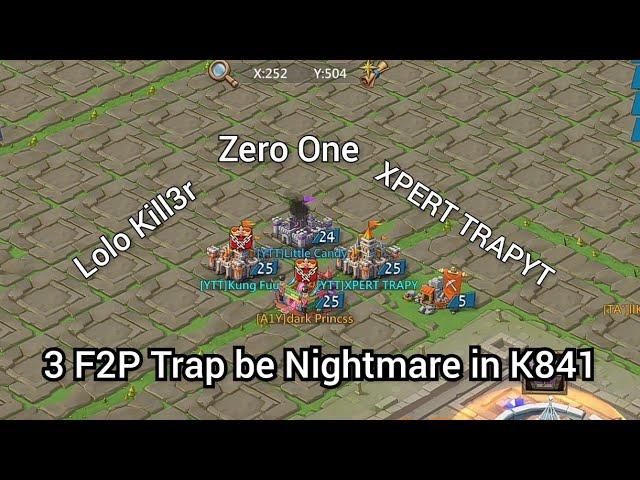 F2P Solo Trap collaboration " Zero One, Lolo Killer and XPERT TRAPYT" Lords Mobile