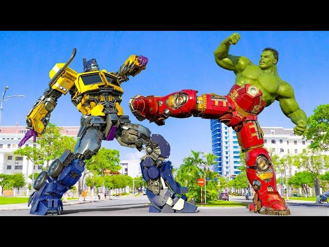 Transformers x Avengers #2024 - Optimus Prime vs Hulk Fight Scene | VFX COMOSIX [HD]