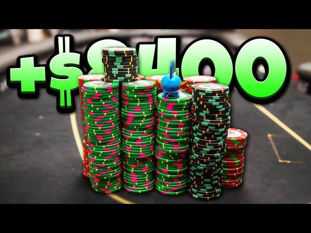 $500 to $10,000 in 10 HOURS?! CRAZIEST WINNING SESSION OF MY LIFE!! | Poker Vlog #220