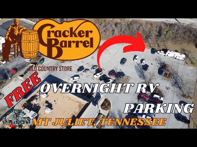 FULLTIME RV LIVING FREE AT CRACKER BARREL / MT JULIET, TENNESSEE / FREE OVERNIGHT PARKING