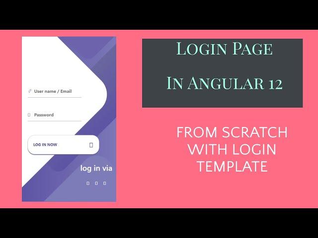 Angular Login Page  | angular tutorial