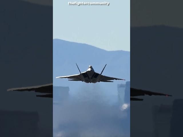 F-22 Raptor Low Level at Nellis Air Force Base.