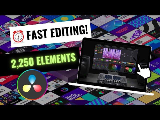 Ultimate Davinci Resolve Graphics Pack - Motioncan Toko Graphics 4.0