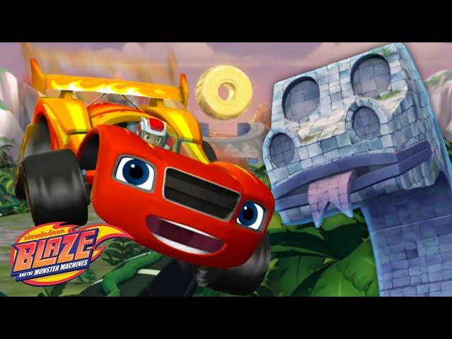 Blaze Vs. The Giant Snake! | Blaze and the Monster Machines