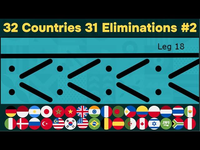 32 Countries 31 Elimination Marble Race #2