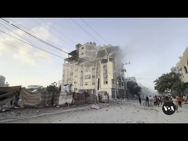 Israeli strike hits residential building in Nuseirat | VOA News