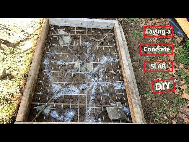 Laying a Concrete SLAB  DIY !