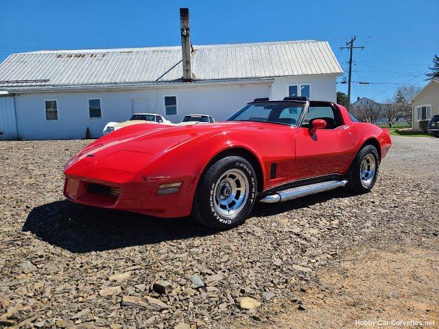 1980 Red Corvette Black Interior