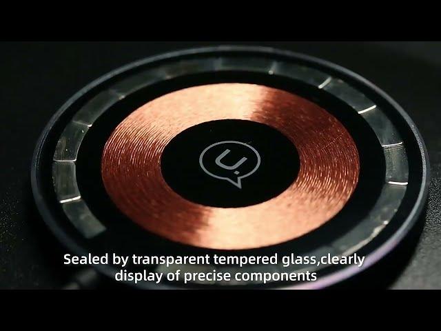 USAMS CD164 Transparent Magnetic Car Wireless Charger 15W