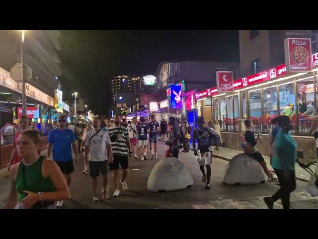 Playa de Palma | Nachts an der Playa - Megapark bis Bamboleo | Ballermann | Mallorca | 06.08.23 |