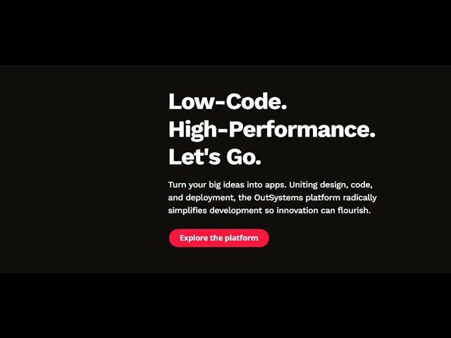 OutSystems 11 Low-Code Platform Introduction and Tutorial