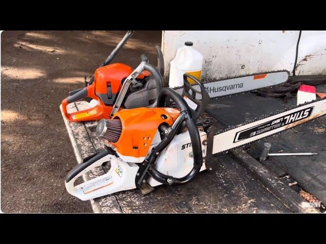 Stihl ms362 vs Husqvarna 562.  Very Interesting.