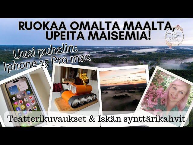 Mun eka iPhone! / Teatteri kuvaukset/ Iskän synttärikahvit /Uskomattoman upeita maisemia ilmasta