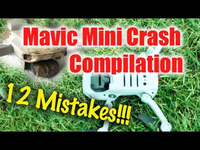 Mavic Mini crash compilation | 12 mistakes | drone fail