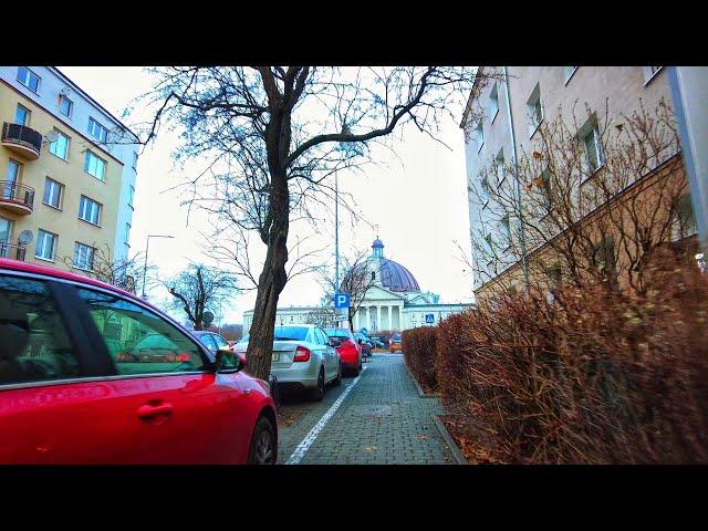 [4K] Walking around Bazylika Rzyms Kokatolicka and Focus Mall Bydgoszcz, Poland