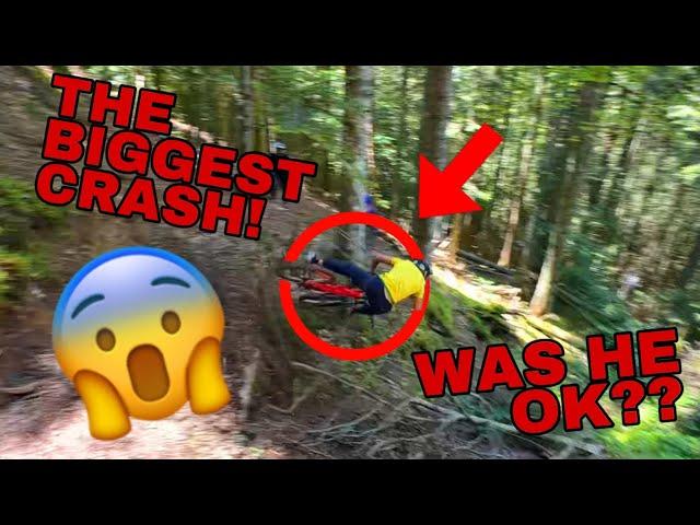 THE BIGGEST MTB CRASH EVER CAUGHT ON CAMERA??!!