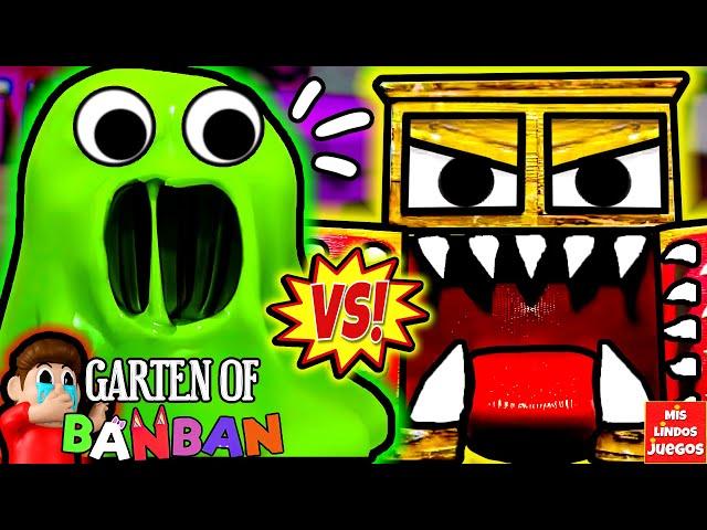 GARTEN OF BANBAN 4 EN ESPAÑOL | Slimy VS Nightmare | Juegos (Reaccion a Gameplay)