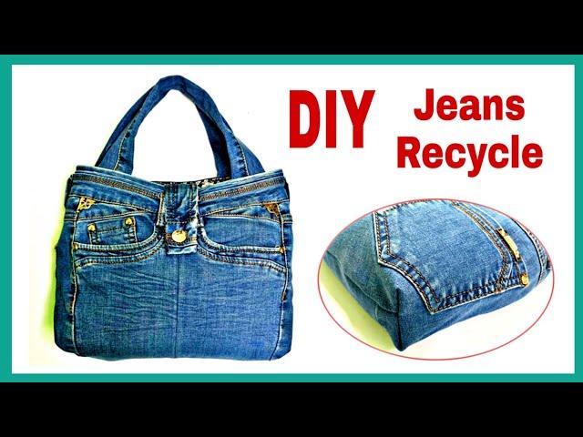 Ideas From Jeans | DIY handbag from jeans | Recycle Old Clothes | Diy Bag