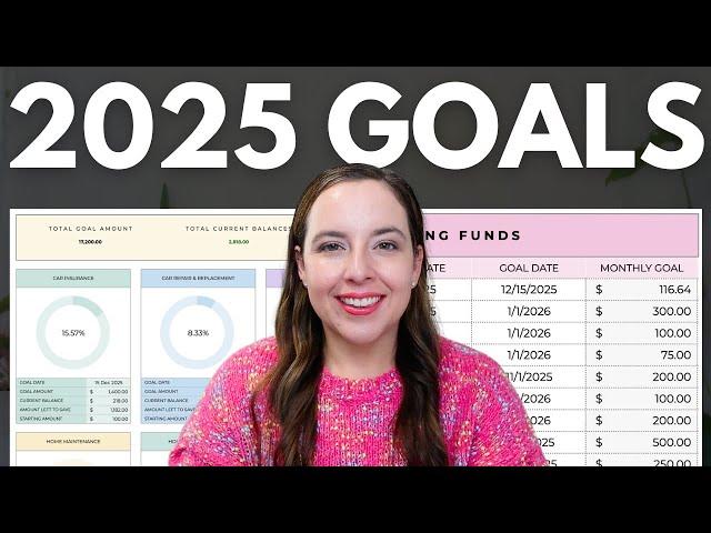 Setting Up My 2025 Sinking Funds & Savings Goals