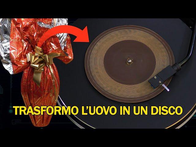 Trasformo l'uovo di Pasqua in un disco a 45 giri 