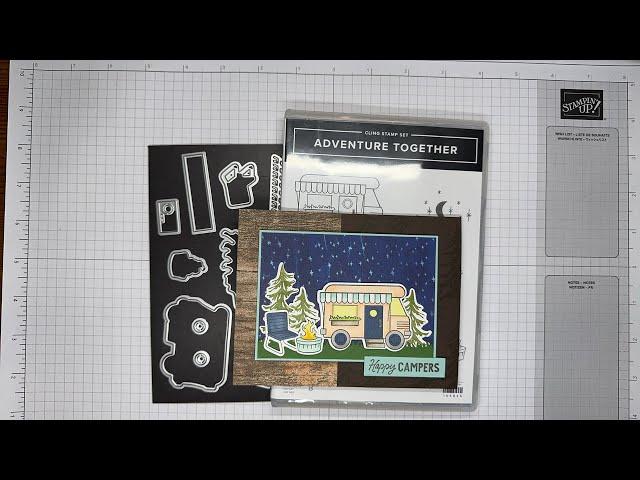 Stampin’ Up! Adventure Together Happy Campers Card Tutorial #diy #papercrafting #cardmaking