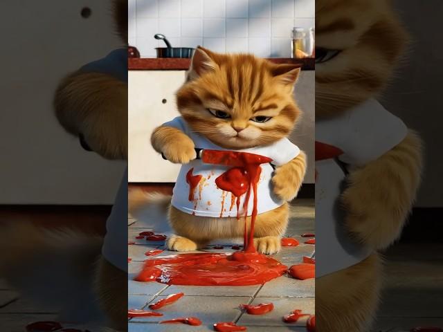 Police Came for a Bloody Cat 