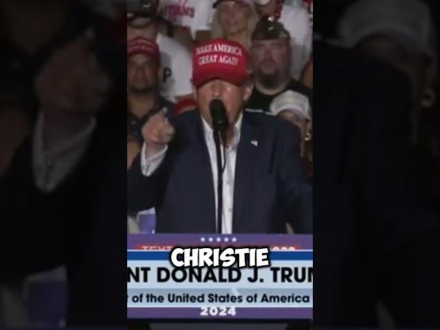 Donald Trump Rambles about Chris Christie and Bacon #shorts