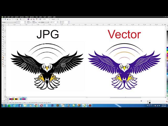 How to Trace Any JPG Logo to Vector in Coreldraw, Quick Convert A JPG to Vector, CorelwaliSarkar