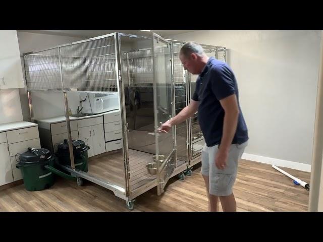 Stainless Steel Quick N Clean Kennel System by Cove Products