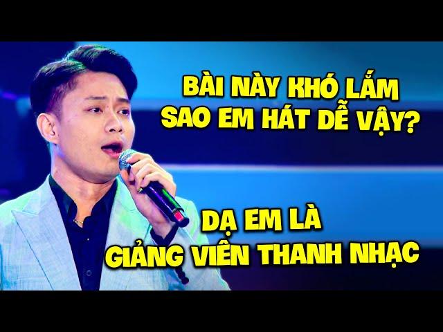 Thí sinh HÁT BÀI CỰC KHÓ DỄ NHƯ CHƠI khiến GK TÁ HỎA vì "EM LÀ GIẢNG VIÊN NHẠC" | Song Ca Giấu Mặt