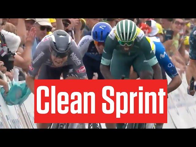 Jasper Philipsen Wins A Clean Sprint Against Biniam Girmay In Tour de France 2024 Stage 10