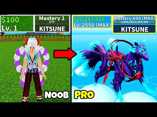 Beating Blox Fruits as Yamato! NEW Kitsune Fruit Lvl 0 to Max Lvl Noob to Pro Blox Fruits!