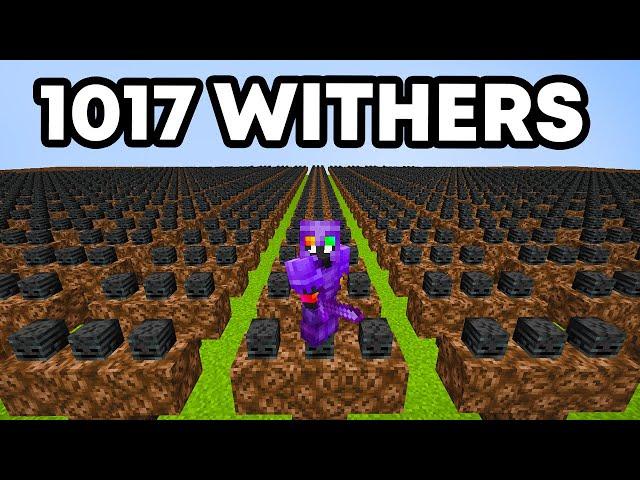 1,017 Withers VS Minecraft SMP…