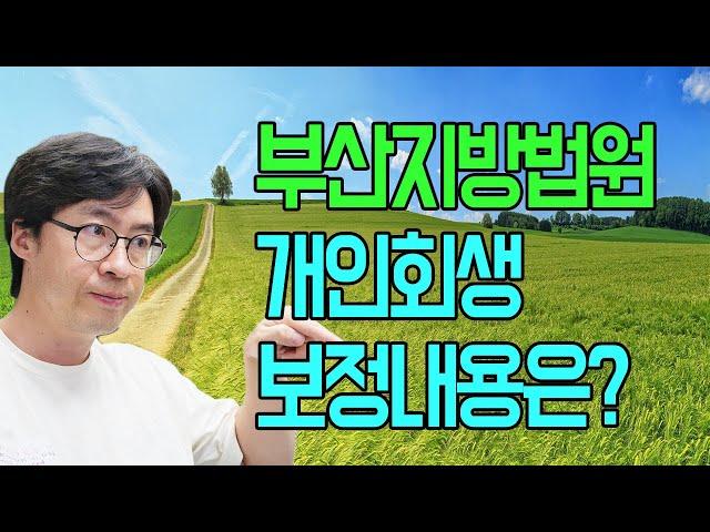 부산지방법원에 회생신청하면 어떤 보정이 나오나?[구명모법무사]