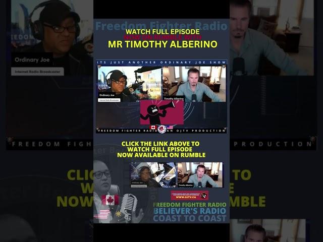 Timothy Alberino on Freedom Fighter Radio